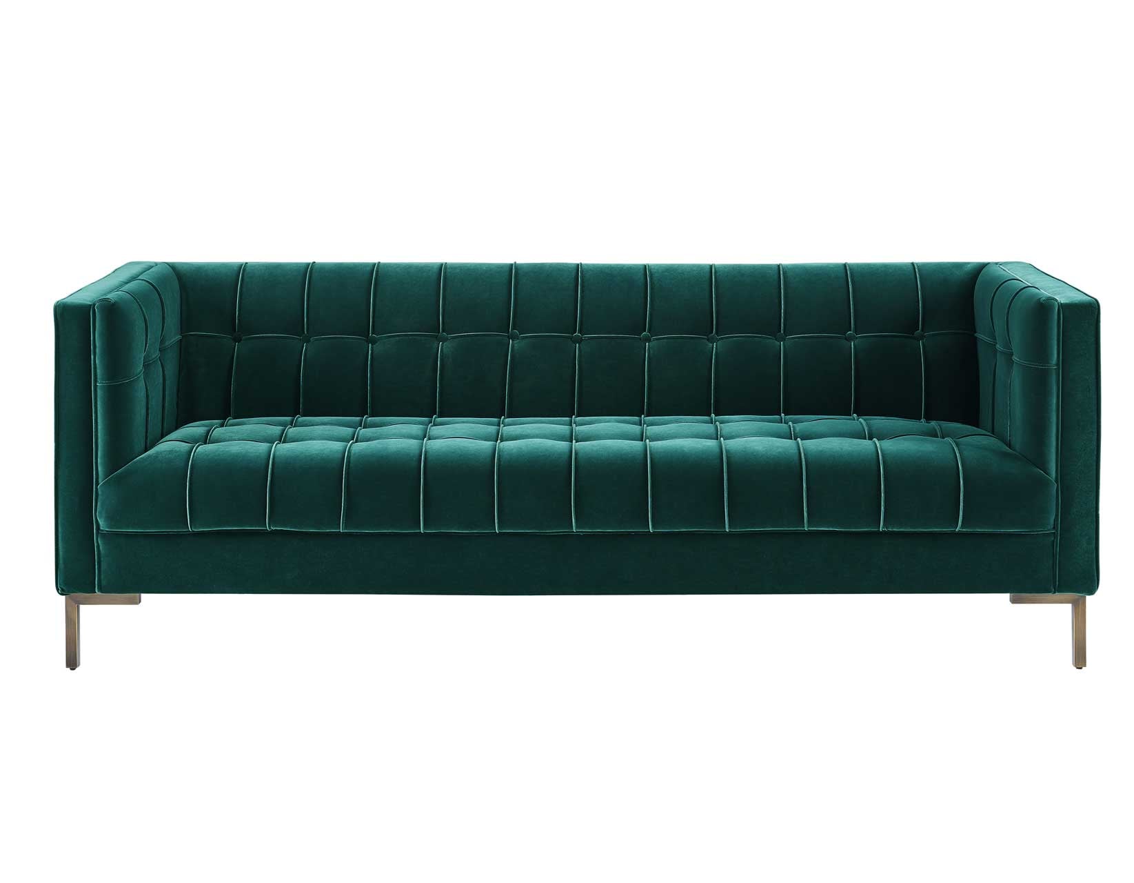 Steve Silver Isaac Green Velvet Sofa