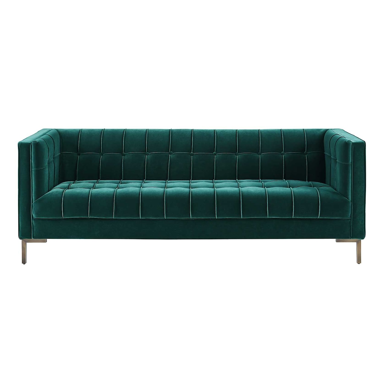 Steve Silver Isaac Green Velvet Sofa