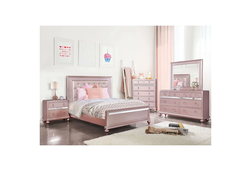Ariston Queen Bedroom Set by Furniture of America at Dream Home Interiors