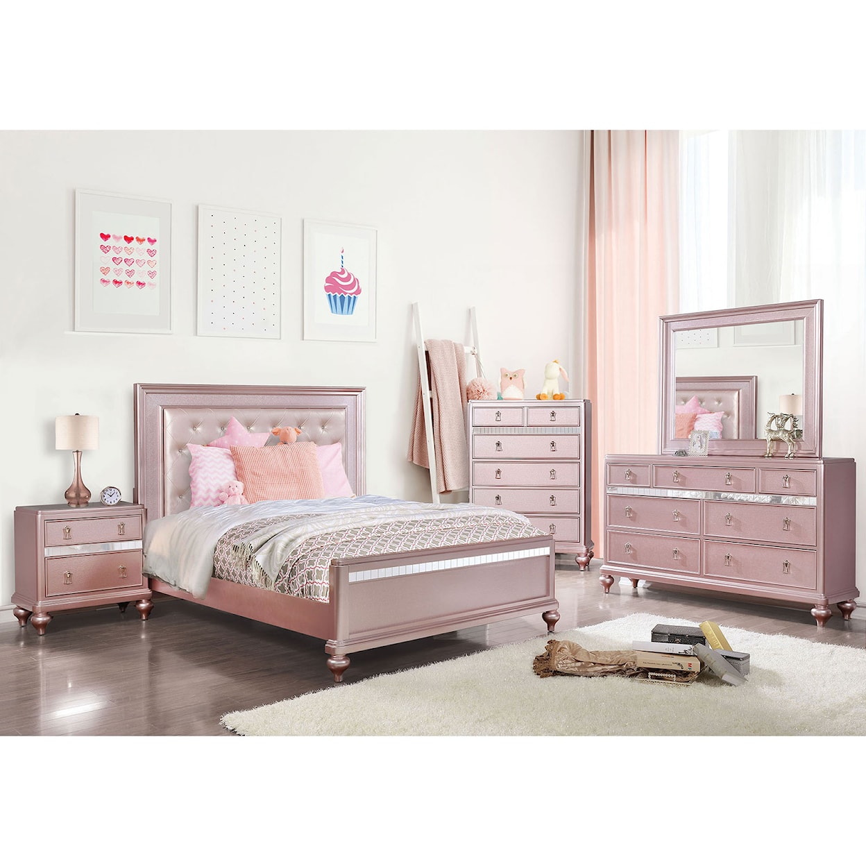 Furniture of America Ariston Twin Bedroom Set