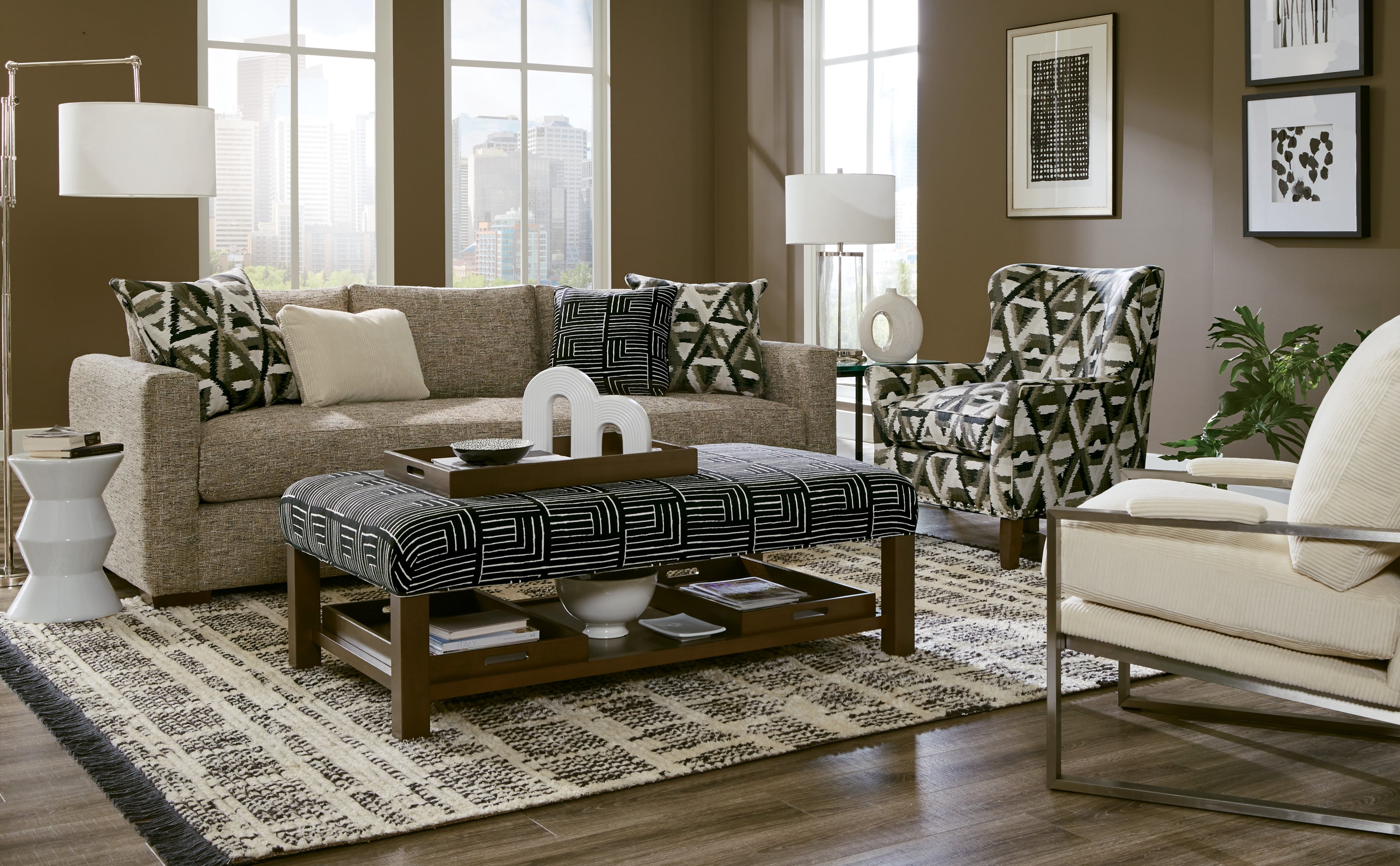 Craftmaster 7927 Bench Cushion Sofa