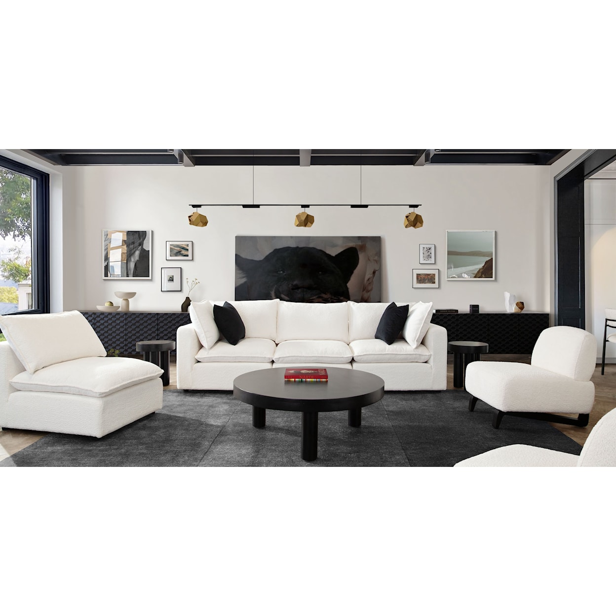 Diamond Sofa Furniture Ivy Ivy 3-Piece Modular Sofa