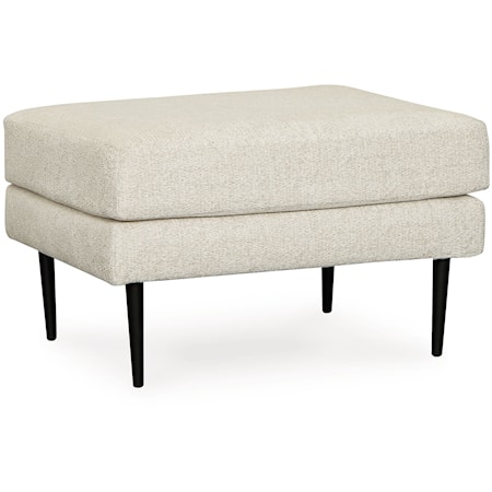 Contemporary Ottoman with Metal Legs