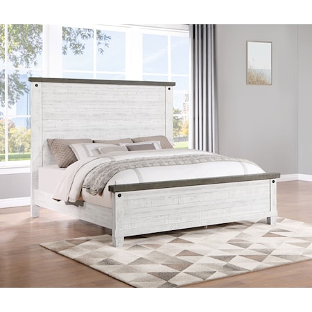 Lilith Wood Queen Panel Bed