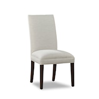 Contemporary Upholstered Dining Chair with Tapered Legs