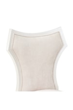 Michael Amini La Marisia Glam Upholstered Wing-Back Vanity Chair