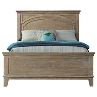 Casual Full Panel Bed with Arch Detailing