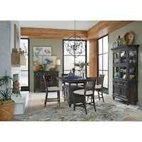 Transitional 5-Piece Pub Table Set 