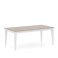 Transitional Customizable Dining Table w/ Self-Storing Leaf