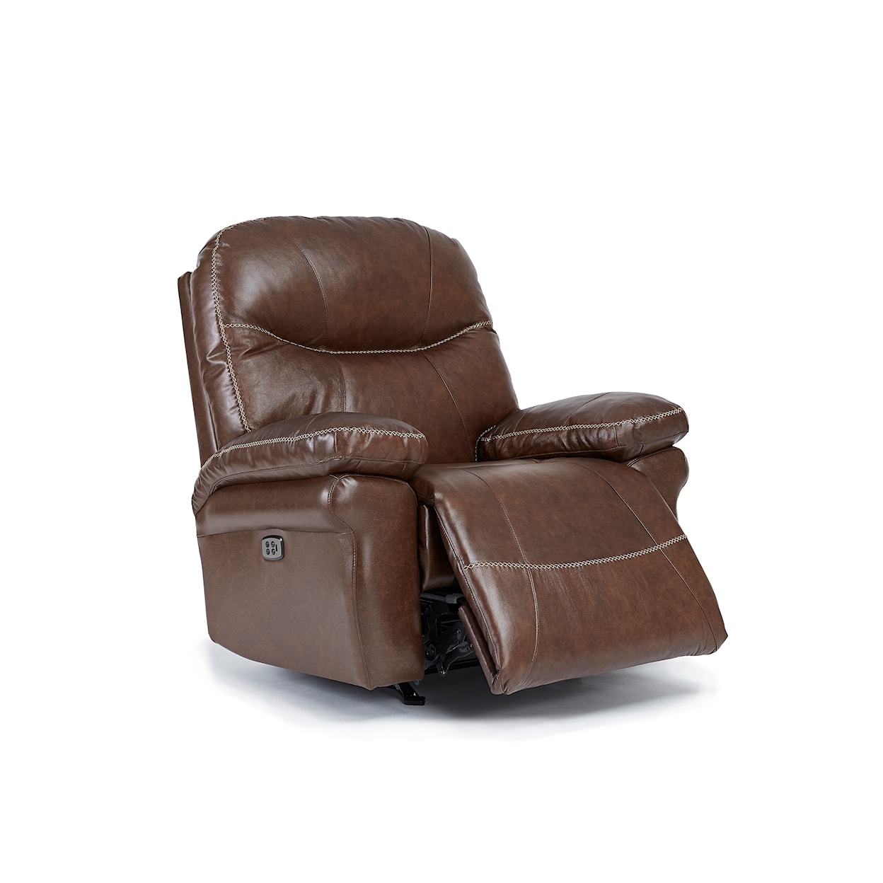 Best Home Furnishings Leya Leather Power Space Saver Recliner w/ HR