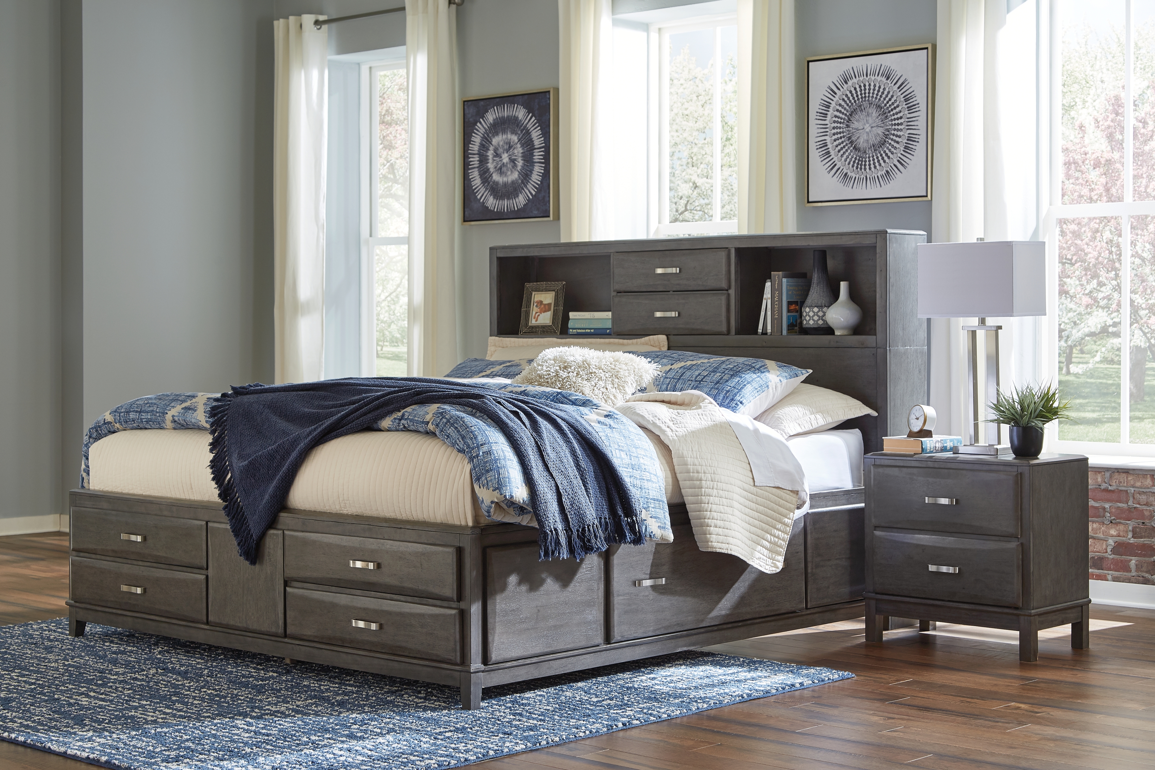 Signature Design by Ashley Caitbrook King Storage Bed With 8 Drawers