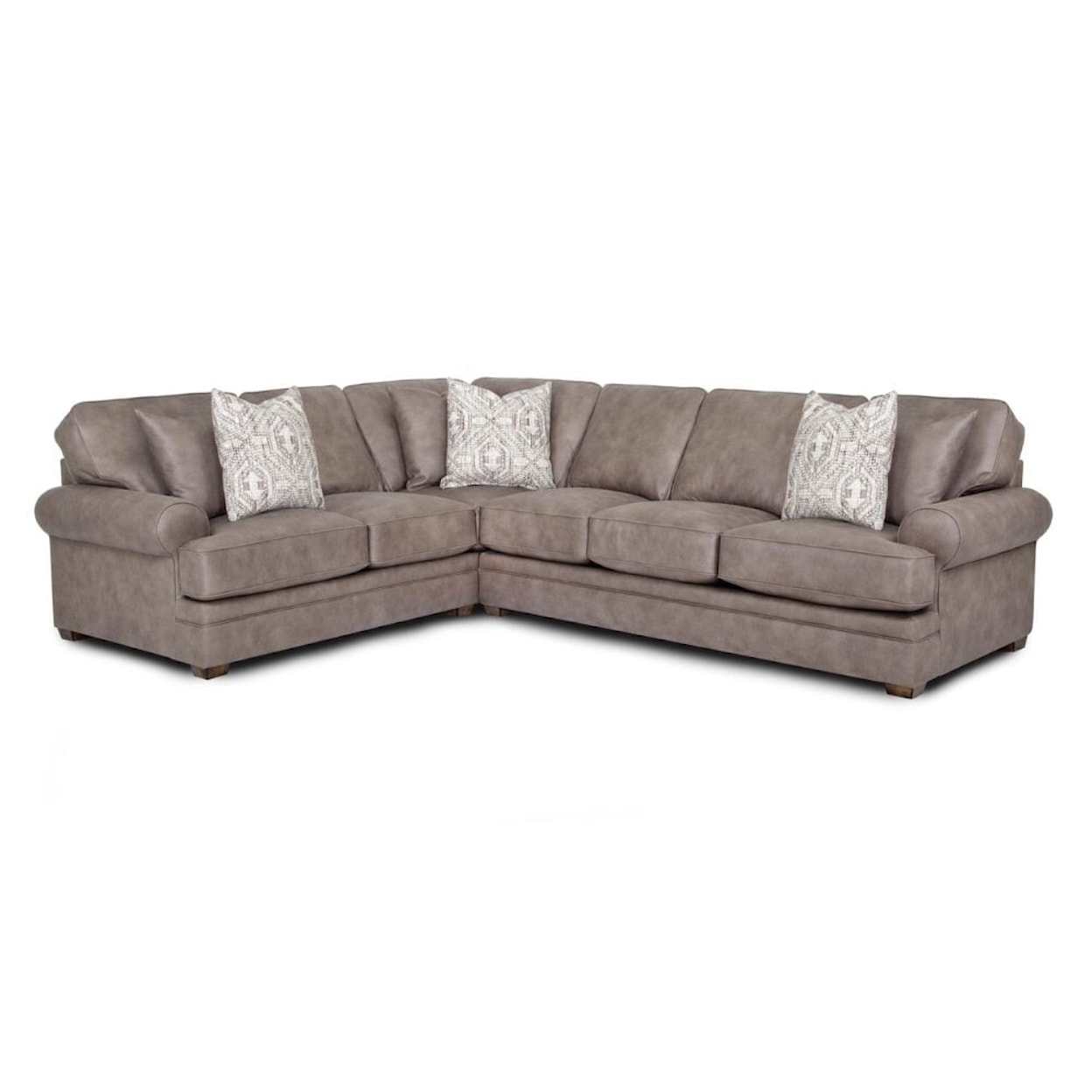 Franklin 915 Brighton Sectional Sofa & Ottoman Set