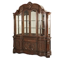 Traditional China Cabinet with Touch Light System