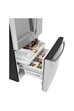 GE Appliances Refrigerators 22.1 Cu. Ft. Counter-Depth French-Door Refrigerator Fingerprint Resistant Stainless Steel - GYE22GYNFS