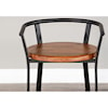 Sunny Designs Metro Flex 24"H Barstool, Wood Seat
