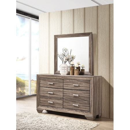 6-drawer Dresser w/ Mirror