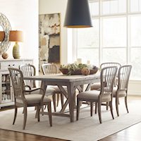 7-Piecfe Clarendon Dining Set with Spindle Back Chairs
