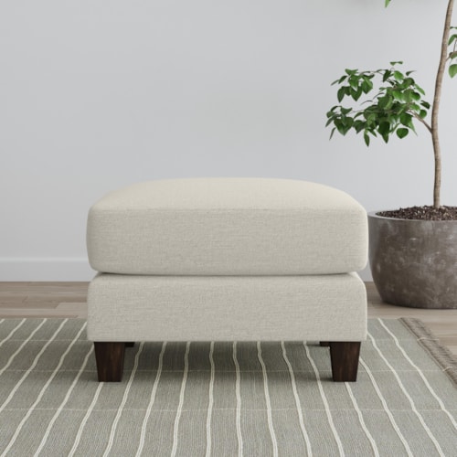 Transitional Rectangle Ottoman