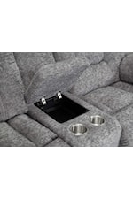 Franklin 784 Hayworth Casual Manual Reclining Loveseat with Storage Console and Cup Holders