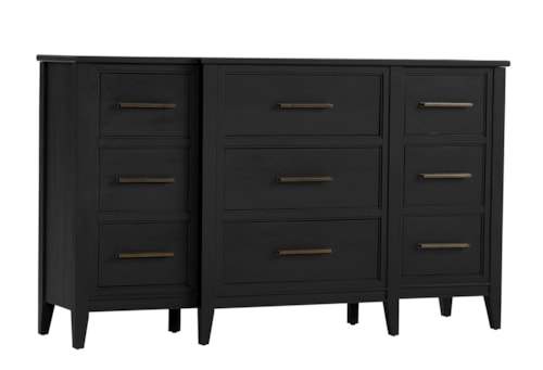 Transitional 9-Drawer Dresser with Felt and Cedar Lined Drawers