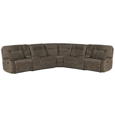 7-Piece Manual Reclining Sectional Sofa