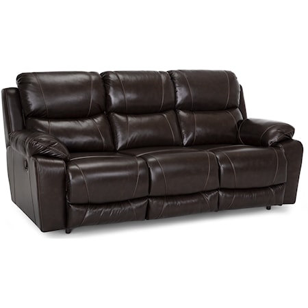 Casual Dual Power Reclining Sofa with USB Port