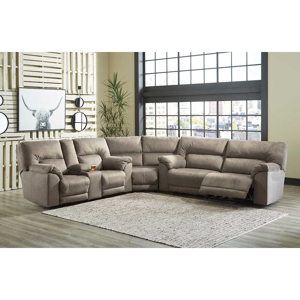 Benchcraft by Ashley Cavalcade Reclining Sectional