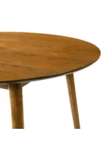 Armen Living Bennet Modern 47" Round Dining Table with Splayed Legs