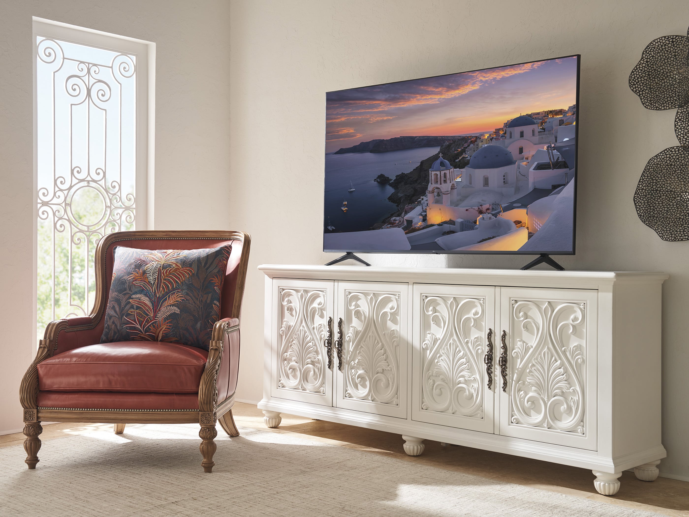Barclay Butera Villa Blanca Catalonia Media Console