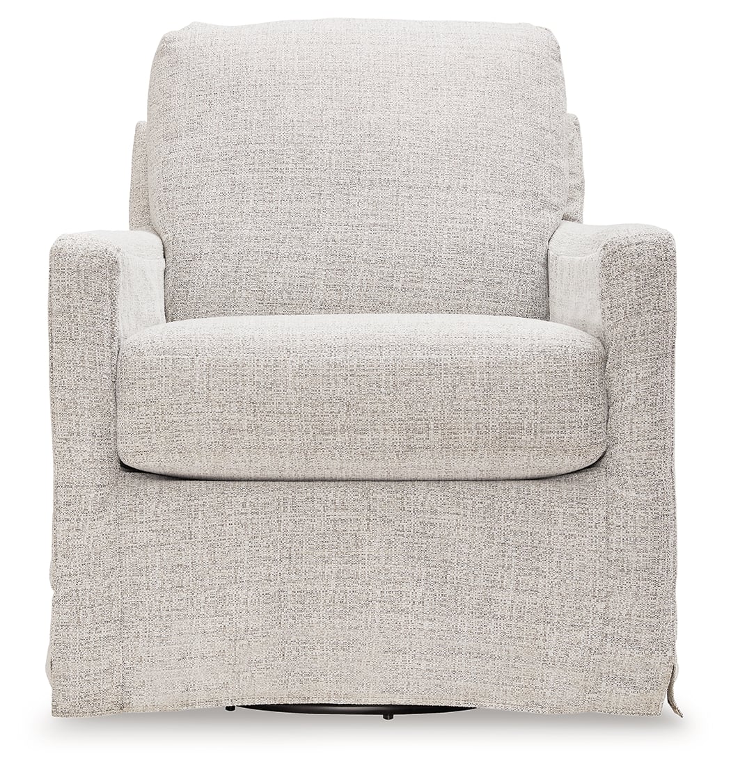 Signature Design by Ashley Nenana Next-Gen Nuvella Swivel Glider Accent Chair