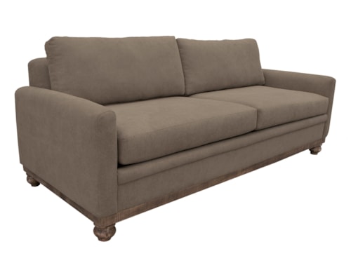 Contemporary Sofa with Bun Feet