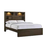 Transitional Twin Bed with Speakers