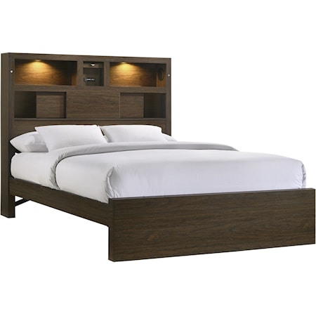 Transitional Twin Bed with Speakers