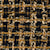 Gold Black Tweed Fabric