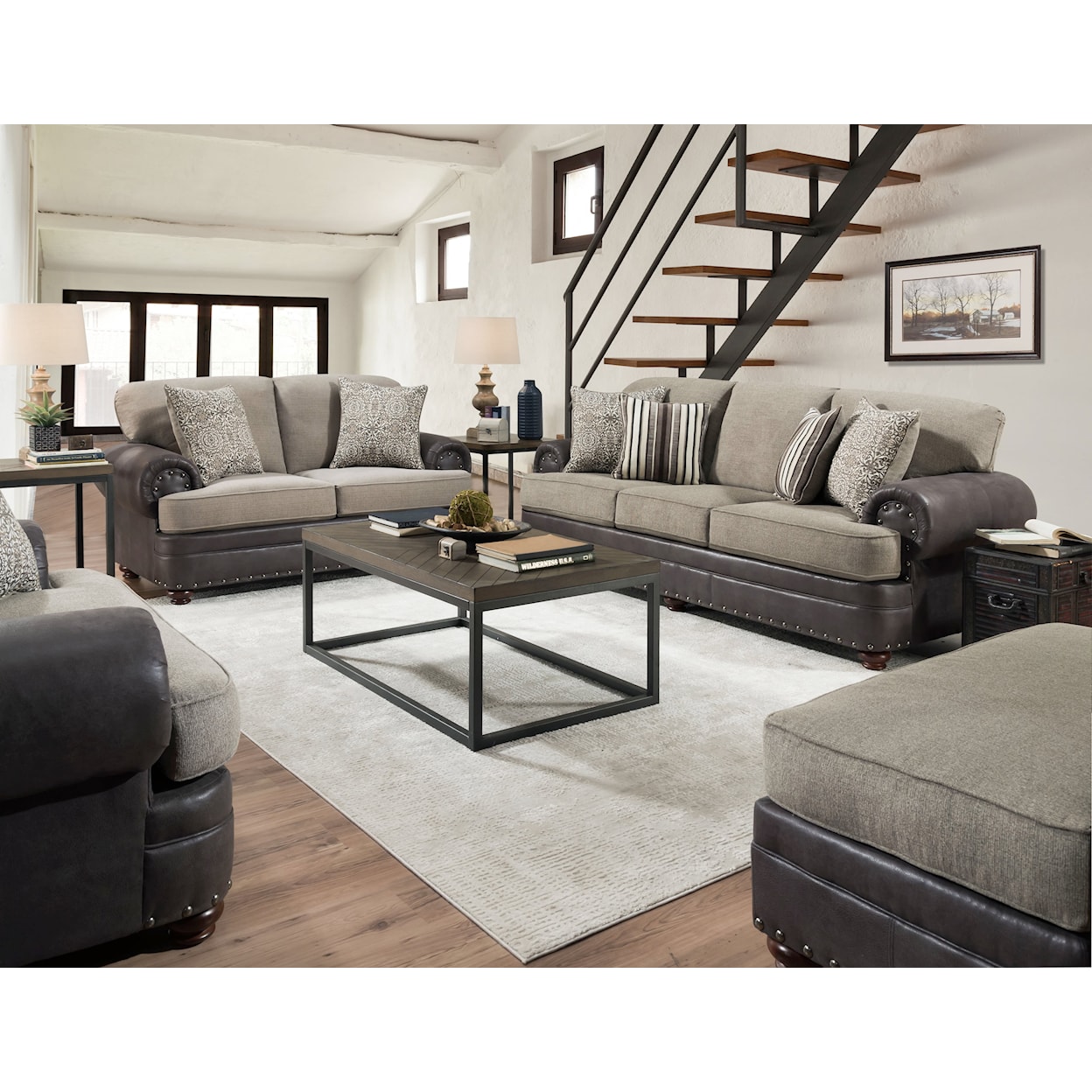 Behold Home 1055 Marco 4-Piece Living Room Set