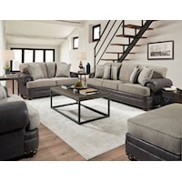 Marco 4-Piece Transitional Living Room Set - Khaki