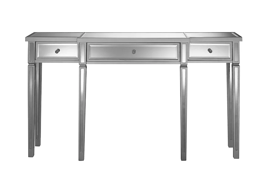 Accents Mirrored Console by Accentrics Home at Corner Furniture