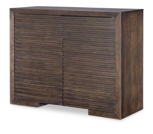 Contemporary 3-Shelf Bedroom Chest with Cable Management