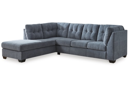 Contemporary 2-Piece Sectional with Chaise