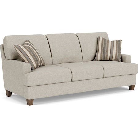 Contemporary Sofa with Track Arms