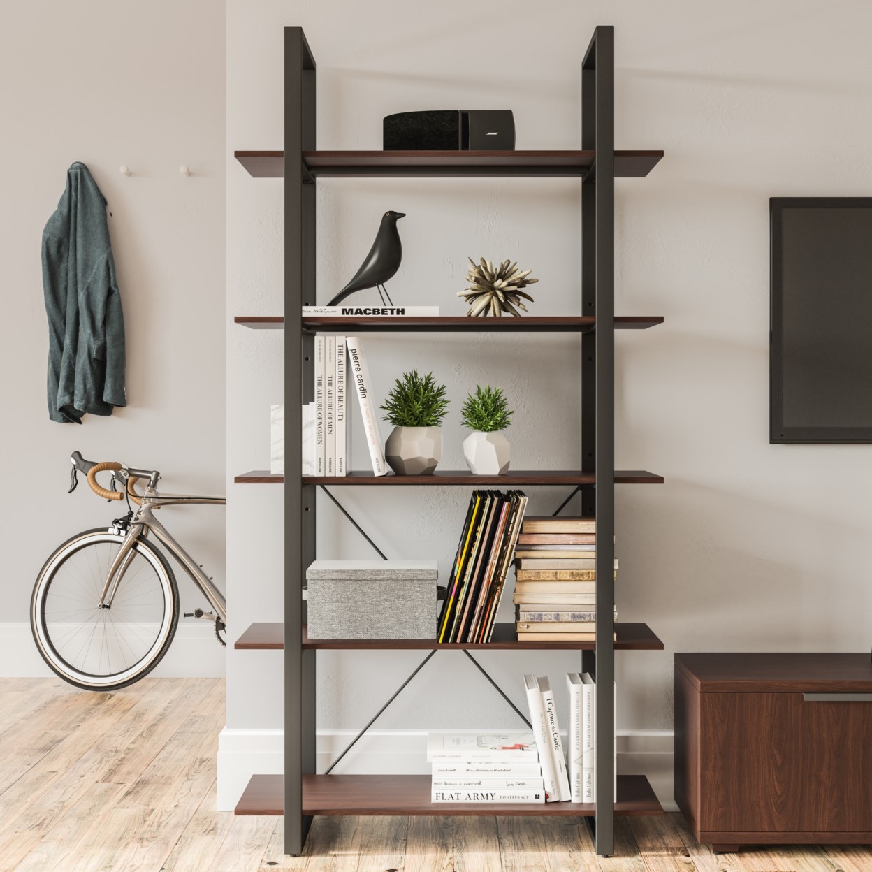 homestyles Merge 5-Shelf Bookcase