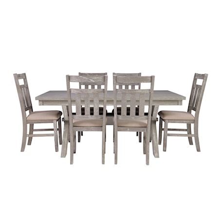 7 Piece Table & Chair Set