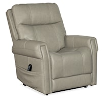 Transitional Traditional Power Lift Recliner with Power Headrest 