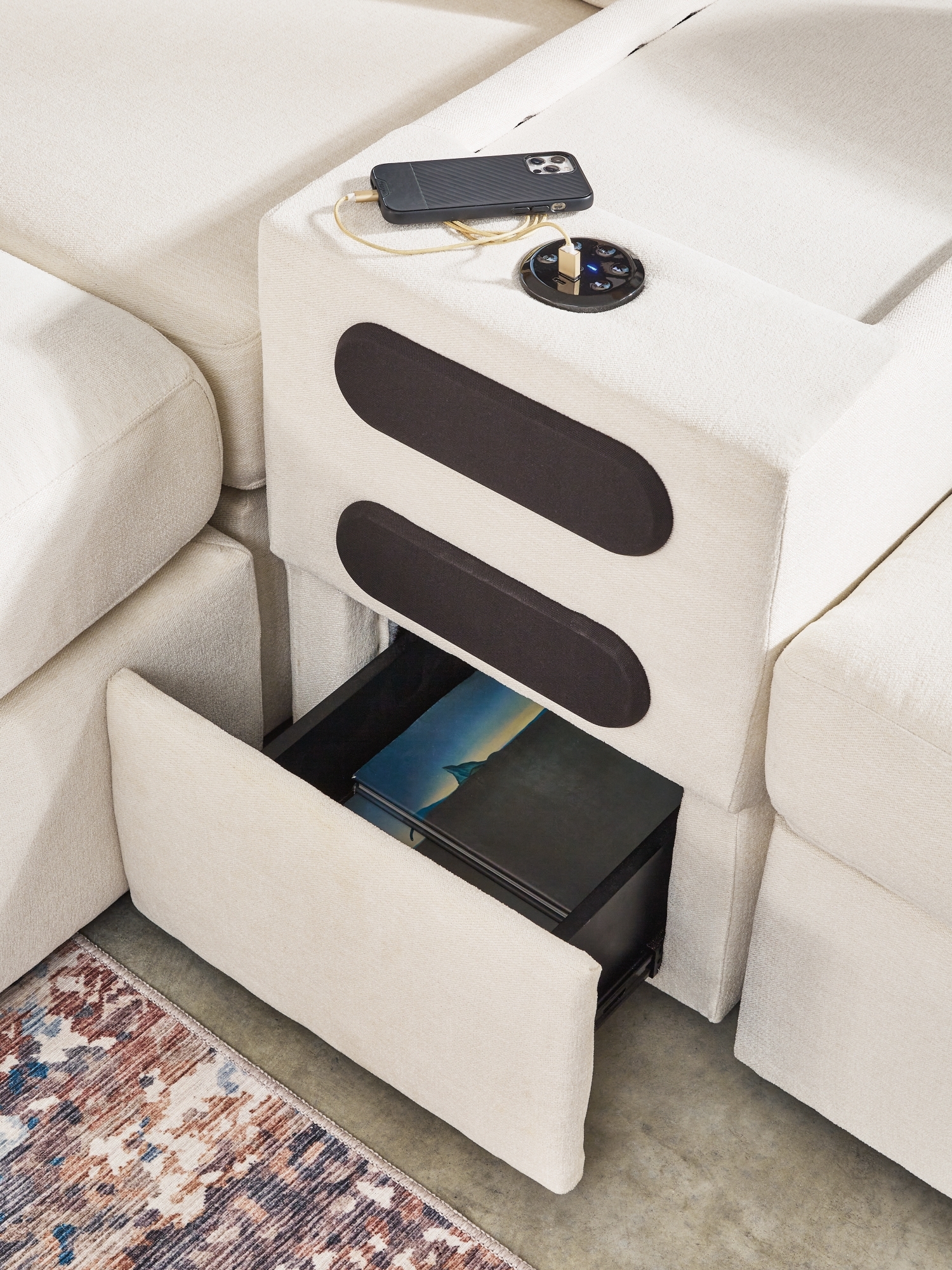 Signature Design by Ashley Modmax 6-Piece Sectional With Chaise And Ottoman