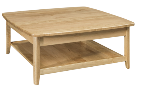 Rectangular Coffee Table with 1 Shelf