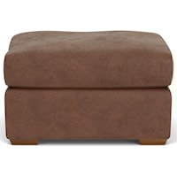Casual Ottoman with Block Feet
