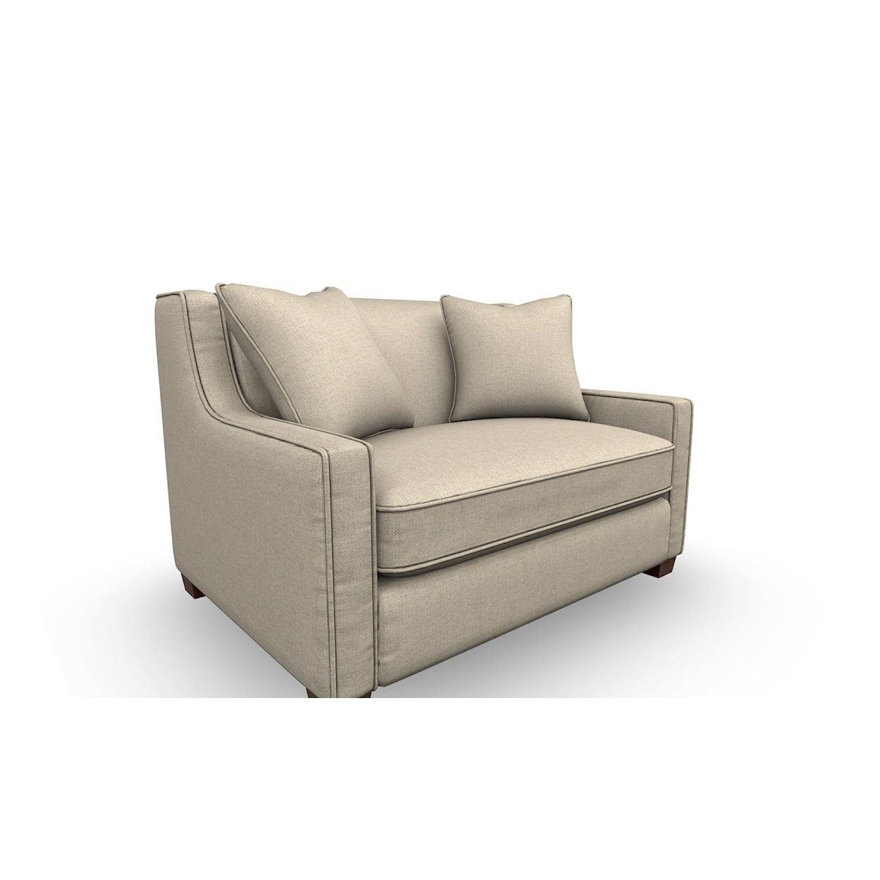 Bravo Furniture Marinette Chair & A Half With Memory Twin Sleeper