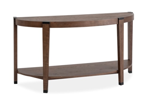 Transitional Sofa Table with Lower Display Shelf