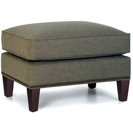 Ottoman with Tapered Legs