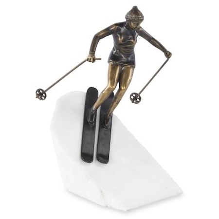 Skier Sculpture
